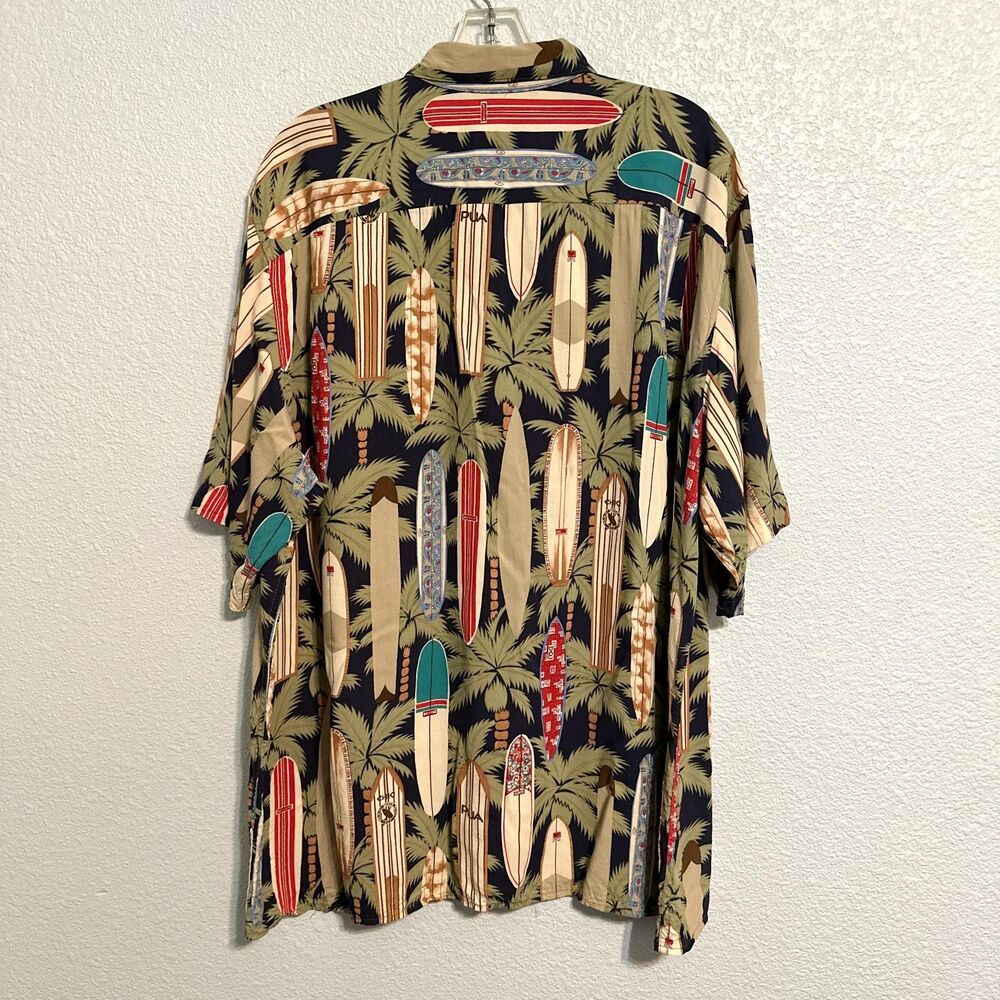 Reyn Spooner Shirt Men XL Multicolor Button-Up Short Sleeve Surfboard Print - Picture 3 of 11